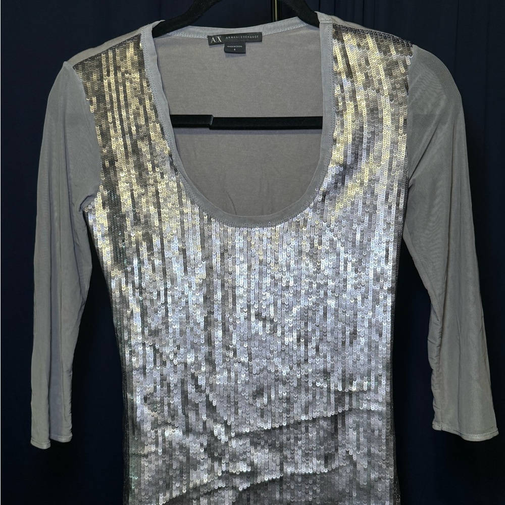 Armani Exchange Sequin Top - image 2